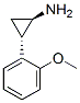 Cyclopropanamine, 2-(2-methoxyphenyl)-, trans-(+)- (9CI) Structure