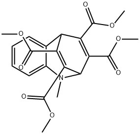 2,5-Dihydro-1-methyl-2,5-etheno-1H-1-benzazepine-3,4,10,11-tetracarboxylic acid tetramethyl ester Struktur