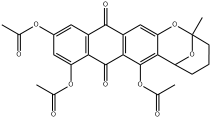 74810-25-6 3,4,5,6,8,13-Hexahydro-2-methyl-8,13-dioxo-2,6-epoxy-2H-anthra[2,3-b]oxocin-7,9,11-triyl=triacetate