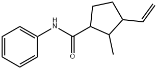 3-Ethenyl-2-methyl-N-phenylcyclopentanecarboxamide Struktur