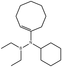Diethyl[cyclohexyl(1-cyclooctenyl)amino]borane Struktur