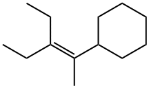 (2-Ethyl-1-methyl-1-butenyl)cyclohexane Structure