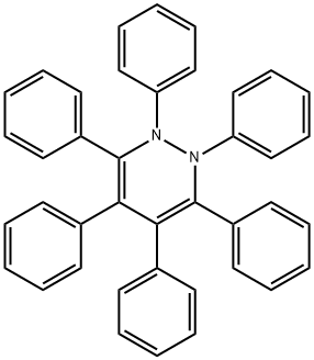 1,2-ジヒドロ-1,2,3,4,5,6-ヘキサフェニルピリダジン 化学構造式