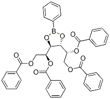 3-O,4-O-(Phenylboranediyl)-D-glucitol 1,2,5,6-tetrabenzoate Struktur