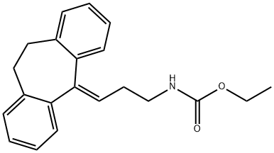 [3-(10,11-Dihydro-5H-dibenzo[a,d]cyclohepten-5-ylidene)propyl]carbamic acid ethyl ester Struktur