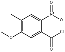 5-メトキシ-4-メチル-2-ニトロベンゾイルクロリド 化学構造式