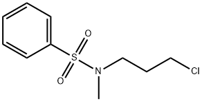 N-(3-クロロプロピル)-N-メチルベンゼンスルホンアミド 化学構造式