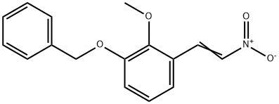 2-Methoxy-1-(2-nitroethenyl)-3-(phenylmethoxy)benzene Struktur