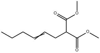 2-Hexenylmalonic acid dimethyl ester Struktur