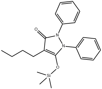 4-Butyl-1,2-diphenyl-5-[(trimethylsilyl)oxy]-1H-pyrazol-3(2H)-one|