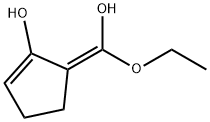 1-Cyclopenten-1-ol, 5-(ethoxyhydroxymethylene)-, (E)- (9CI) 结构式