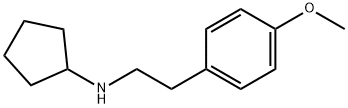 N-[2-(4-methoxyphenyl)ethyl]cyclopentanamine 结构式