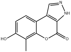 [1]Benzopyrano[3,4-c]pyrazol-4(3H)-one, 7-hydroxy-6-methyl- (9CI) 结构式