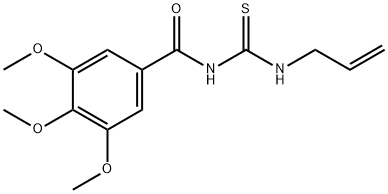 1-Allyl-3-(3,4,5-trimethoxybenzoyl)thiourea Structure