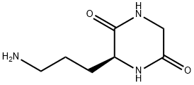 2,5-Piperazinedione,3-(3-aminopropyl)-,(S)-(9CI) Structure
