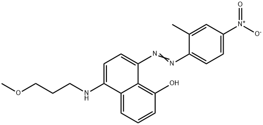 5-[(3-methoxypropyl)amino]-8-[(2-methyl-4-nitrophenyl)azo]-1-naphthol ,74839-42-2,结构式