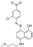 8-[(2-chloro-4-nitrophenyl)azo]-5-[(3-methoxypropyl)amino]-1-naphthol Structure