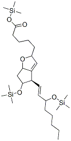 6,9-Epoxy-11,15-bis[(trimethylsilyl)oxy]prosta-7,13-dien-1-oic acid trimethylsilyl ester Structure