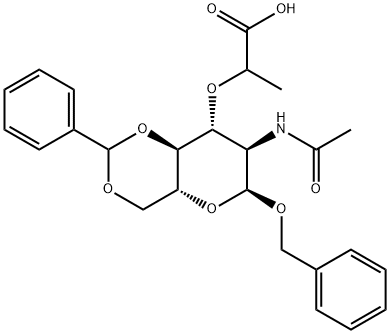 BENZYL N-ACETYL-4,6-O-BENZYLIDENEMURAMIC ACID Struktur