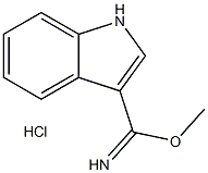 methyl 1H-indole-3-carboximidoate hydrochloride,74862-25-2,结构式