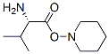 Piperidine, 1-(2-amino-3-methyl-1-oxobutoxy)-, (S)- (9CI) 化学構造式