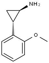 Cyclopropanamine, 2-(2-methoxyphenyl)-, trans-(-)- (9CI) Structure