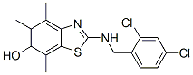 6-Benzothiazolol,  2-[[(2,4-dichlorophenyl)methyl]amino]-4,5,7-trimethyl- Structure