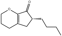 Cyclopenta[b]pyran-7(2H)-one, 6-butyl-3,4,5,6-tetrahydro-, (6R)- (9CI) Struktur