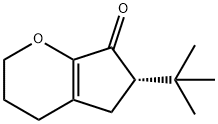 Cyclopenta[b]pyran-7(2H)-one, 6-(1,1-dimethylethyl)-3,4,5,6-tetrahydro-, (6S)- (9CI),748771-08-6,结构式