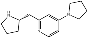 4-(1-ピロリジニル)-2-[(2S)-2-ピロリジニルメチル]ピリジン 化学構造式