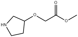 2-(吡咯烷-3-甲氧基)乙酸甲酯 结构式