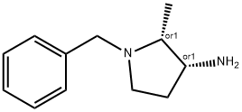 CIS-1-Benzyl-2-methyl-3-amino pyrrolidine Structure