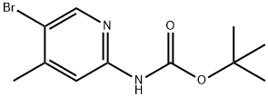 (5-溴-4-甲基吡啶-2-基)氨基甲酸叔丁酯, 748812-64-8, 结构式