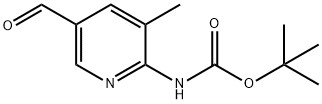 tert-butyl 5-forMyl-3-Methylpyridin-2-ylcarbaMate Structure