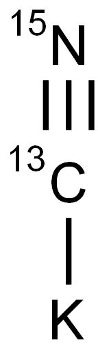 氰化钾-13C,15N, 74889-51-3, 结构式