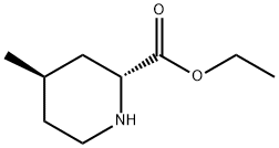 (2R,4R)-4-メチル-2-ピペリジンカルボン酸エチル 化学構造式