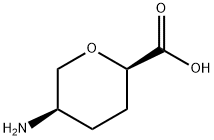 2H-Pyran-2-carboxylicacid,5-aminotetrahydro-,cis-(9CI) Structure