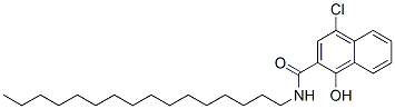 4-chloro-N-hexadecyl-1-hydroxynaphthalene-2-carboxamide 结构式