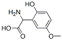 Benzeneacetic acid, alpha-amino-2-hydroxy-5-methoxy- (9CI) Struktur