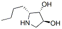 3,4-Pyrrolidinediol, 2-butyl-, (2R,3S,4S)- (9CI) Structure