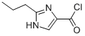 1H-Imidazole-4-carbonyl chloride, 2-propyl- (9CI) Struktur