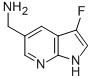 1H-Pyrrolo[2,3-b]pyridine-5-methanamine,3-fluoro-(9CI) 化学構造式