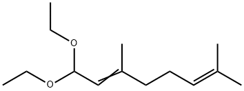 1,1-二乙氧基-3,7-二甲基-2,6-辛二烯 结构式