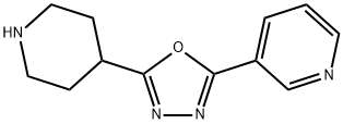 3-(5-Piperidin-4-yl-[1,3,4]oxadiazol-2-yl)-pyridine, 749200-87-1, 结构式