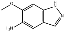 6-甲氧基-1H-吲唑-5-胺 结构式