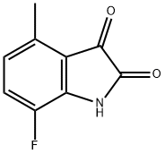 7-Fluoro-4-Methyl Isatin 化学構造式