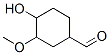 Cyclohexanecarboxaldehyde, 4-hydroxy-3-methoxy- (9CI) 结构式