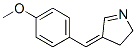2H-Pyrrole,3,4-dihydro-4-[(4-methoxyphenyl)methylene]-,(4E)-(9CI),749254-91-9,结构式