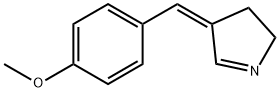 2H-Pyrrole,3,4-dihydro-4-[(4-methoxyphenyl)methylene]-,(4Z)-(9CI) Structure
