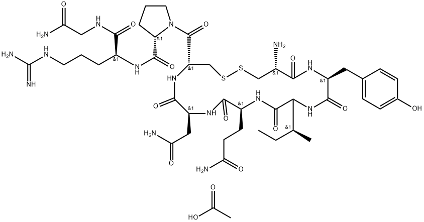 [ASU1,6,ARG8]-バソトシン 化学構造式